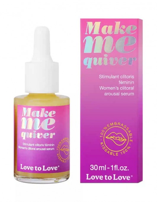 Возбуждающие капли для клитора Make Me Quiver - 30 мл. - Love to Love - купить с доставкой в Череповце