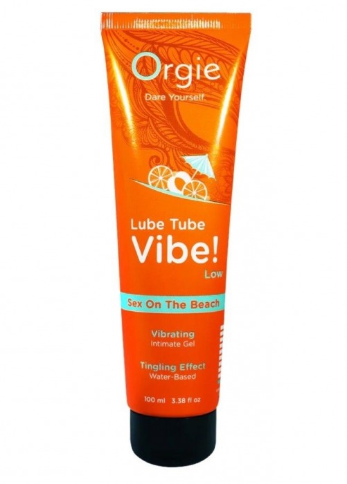 Гель с эффектом вибрации Lube Tube Vibe Low Sex On The Beach - 100 мл. - ORGIE - купить с доставкой в Череповце