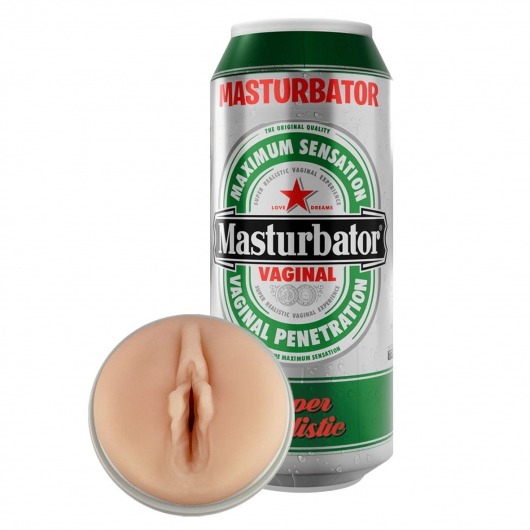 Мастурбатор-вагина Heineken Vagina II - Adrien Lastic - в Череповце купить с доставкой