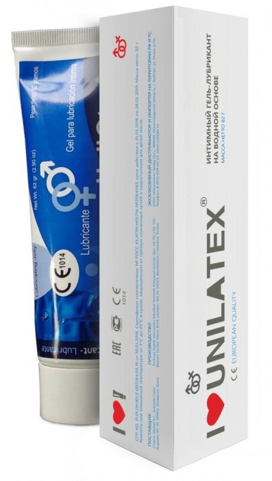 Лубрикант на водной основе Unilatex Gel - 80 мл. - Unilatex - купить с доставкой в Череповце