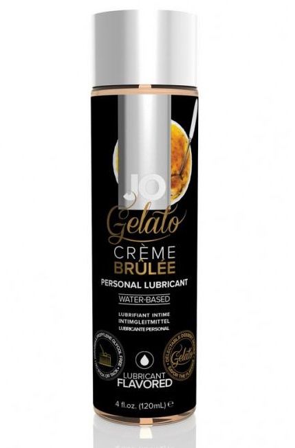 Лубрикант с ароматом крем-брюле JO GELATO CREME BRULEE - 120 мл. - System JO - купить с доставкой в Череповце