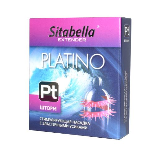Стимулирующая насадка со спиралью из усиков Platino  Шторм - Sitabella - купить с доставкой в Череповце