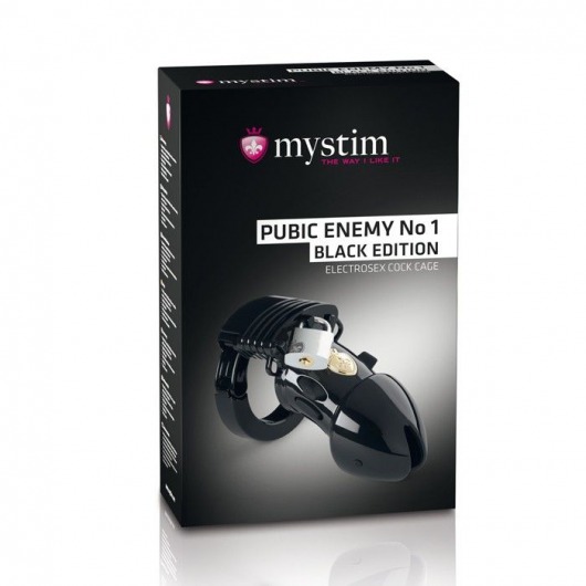 Пояс верности с электростимуляцией Mystim Pubic Enemy No1 Black Edition - MyStim - купить с доставкой в Череповце