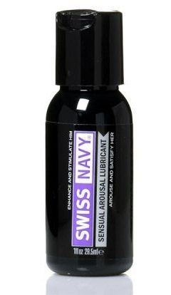 Возбуждающий гель-лубрикант на водной основе Sensual Arousal Lubricant  - 29,5 мл. - Swiss navy - купить с доставкой в Череповце