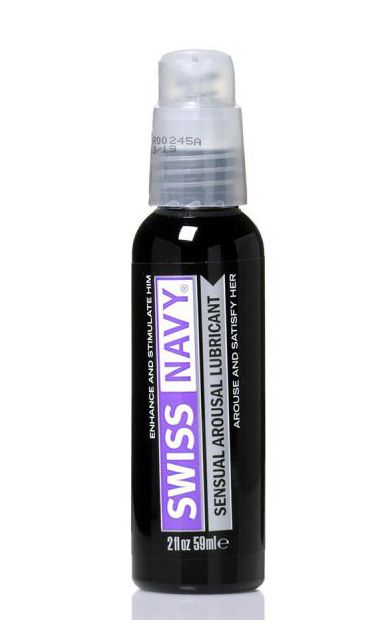 Возбуждающий гель-лубрикант на водной основе Sensual Arousal Lubricant - 59 мл. - Swiss navy - купить с доставкой в Череповце