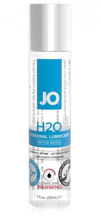 Возбуждающий лубрикант на водной основе JO Personal Lubricant H2O Warming - 30 мл. - System JO - купить с доставкой в Череповце
