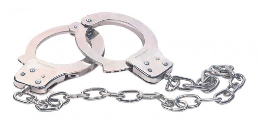 Наручники из металла с длинной цепочкой CHROME HANDCUFFS METAL HANDCUFFS W. KEY - NMC - купить с доставкой в Череповце
