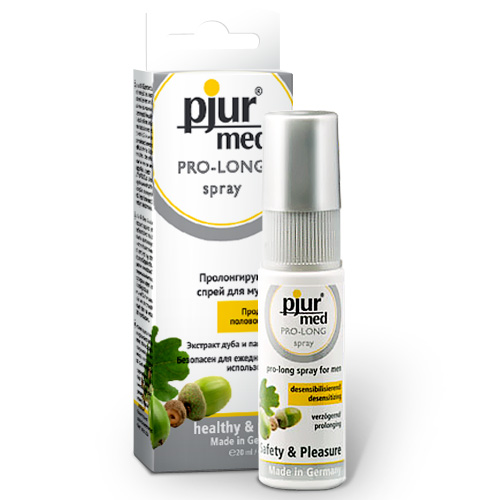 Пролонгирующий спрей с экстрактом дуба и пантенолом pjur MED Pro-long Spray - 20 мл. - Pjur - купить с доставкой в Череповце