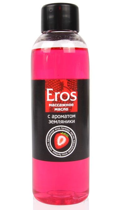Массажное масло Eros fantasy с ароматом земляники - 75 мл. - Биоритм - купить с доставкой в Череповце