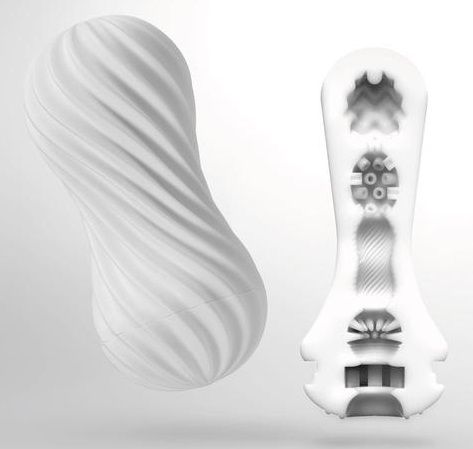 Мастурбатор FLEX Silky White с мягким рельефом - Tenga - в Череповце купить с доставкой