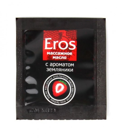 Пробник массажного масла с ароматом земляники Eros fantasy - 4 гр. - Биоритм - купить с доставкой в Череповце