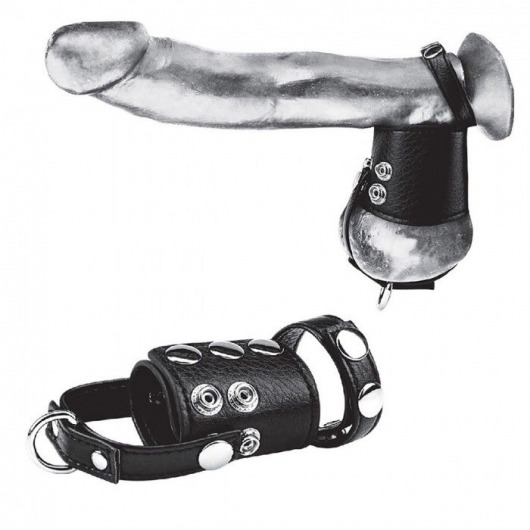 Кольцо на член и мошонку Cock Ring With 2  Ball Stretcher And Optional Weight Ring - BlueLine - в Череповце купить с доставкой