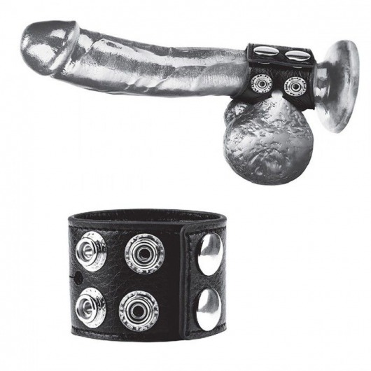Ремень на член и мошонку 1.5  Cock Ring With Ball Strap - BlueLine - купить с доставкой в Череповце