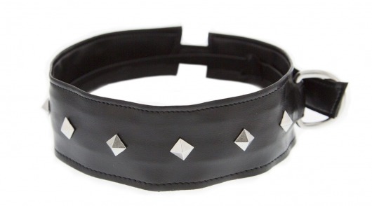 Полиуретановый ошейник с пуклями Collar with Studs - Blush Novelties - купить с доставкой в Череповце