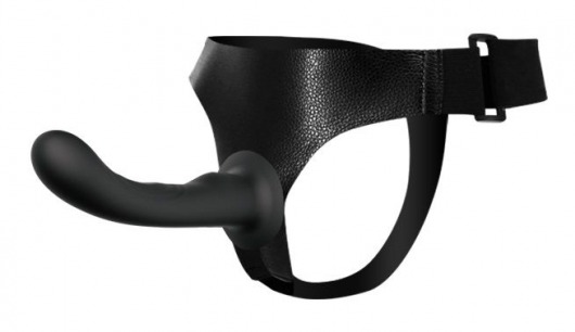 Страпон с изогнутой головкой Ultra Harness Curvy Dildo - 15,8 см. - Baile - купить с доставкой в Череповце