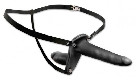 Женский страпон с вагинальной пробкой Double Penetrix Strap-on - 15 см. - Pipedream - купить с доставкой в Череповце