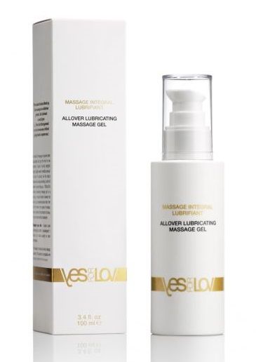 Массажный гель-смазка на силиконовой основе Allover Massage Gel - 100 мл. - YESforLOV - купить с доставкой в Череповце