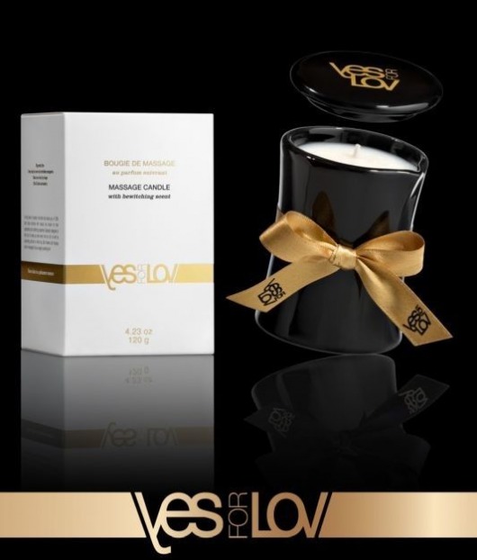Массажная аромасвеча BEWITCHING MASSAGE CANDLE - 120 мл. - YESforLOV - купить с доставкой в Череповце