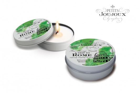 Массажная свеча Petits Joujoux Rome с ароматом грейпфрута и бергамота - 33 гр. - MyStim - купить с доставкой в Череповце