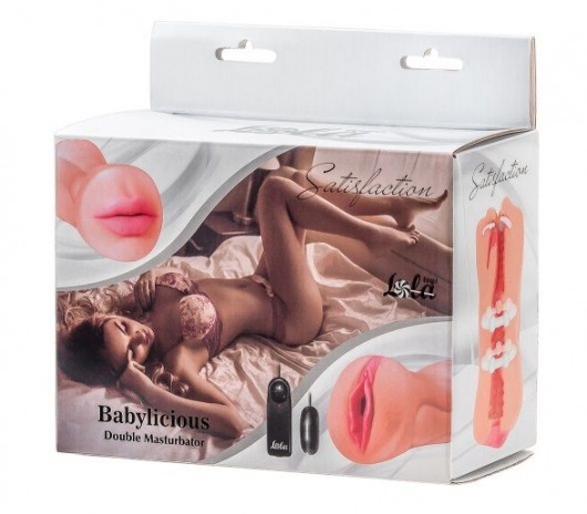 Двусторонний мастурбатор с вибропулей Satisfaction Babylicious - Lola Games - в Череповце купить с доставкой