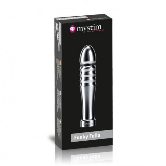 Ребристый фаллоимитатор для электростимуляции Funky Fella Rill Dildo - 13 см. - MyStim - купить с доставкой в Череповце