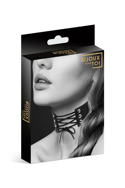 Оригинальный ошейник-чокер со шнуровкой - Bijoux Pour Toi - купить с доставкой в Череповце