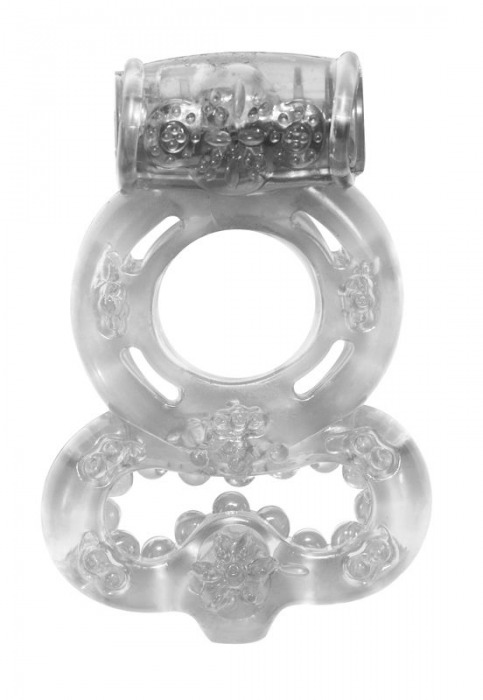 Прозрачное эрекционное кольцо Rings Treadle с подхватом - Lola Games - в Череповце купить с доставкой