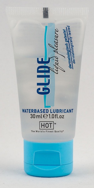 Интимная смазка на водной основе Glide - 30 мл. - HOT - купить с доставкой в Череповце
