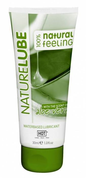 Смазка на водной основе с алоэ вера Nature Lube - 30 мл. - HOT - купить с доставкой в Череповце