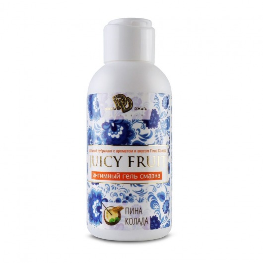 Интимный гель на водной основе JUICY FRUIT с ароматом пина колада - 100 мл. - БиоМед - купить с доставкой в Череповце