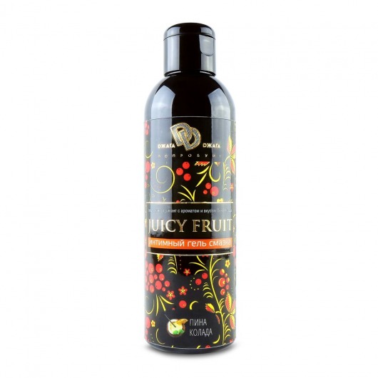 Интимный гель на водной основе JUICY FRUIT с ароматом пина колада - 200 мл. - БиоМед - купить с доставкой в Череповце