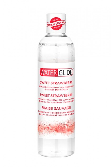 Лубрикант на водной основе с ароматом клубники SWEET STRAWBERRY - 300 мл. - Waterglide - купить с доставкой в Череповце