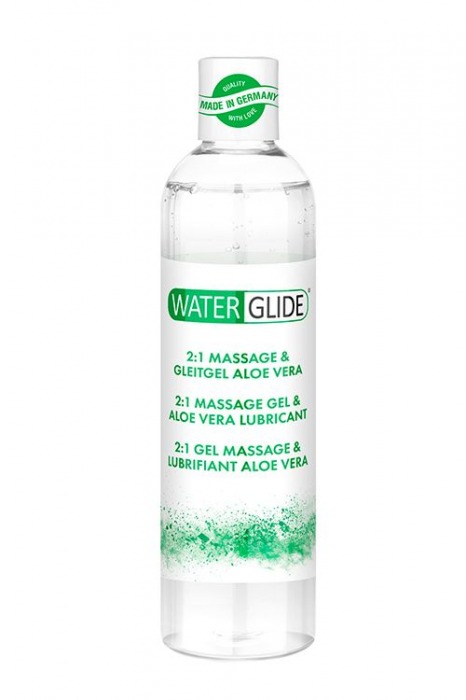 Гель-смазка 2-в-1 MASSAGE   LUBRICANT ALOE VERA - 300 мл. - Waterglide - купить с доставкой в Череповце