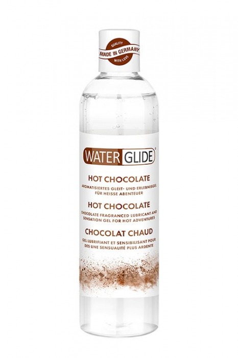 Лубрикант на водной основе с ароматом шоколада HOT CHOCOLATE - 300 мл. - Waterglide - купить с доставкой в Череповце