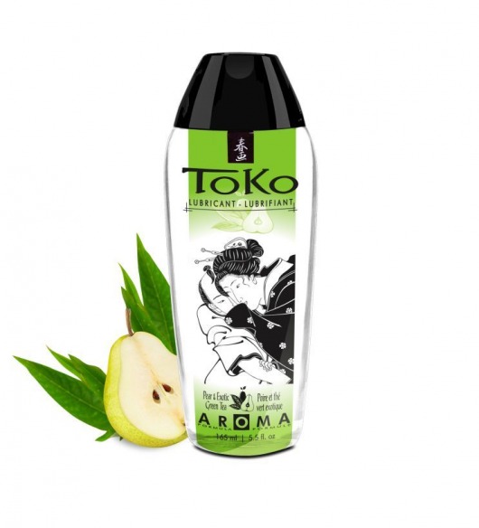 Интимный гель TOKO Pear   Exotic Green Tea с ароматом груши и зеленого чая - 165 мл. - Shunga - купить с доставкой в Череповце